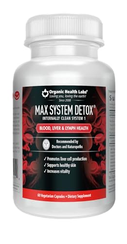 Organic Health Labs MAX System Detox®, Natural Detox, 60 Veggie Capsules