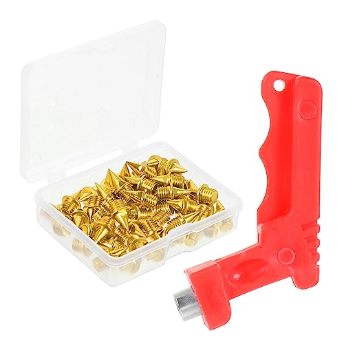 GRIRIW 1Set Track Spike Replacement Steel Spikes Wrench for Running Long Jump and Outdoor Sports Lightweight Shaped Design for Enhanced Grip and Stability