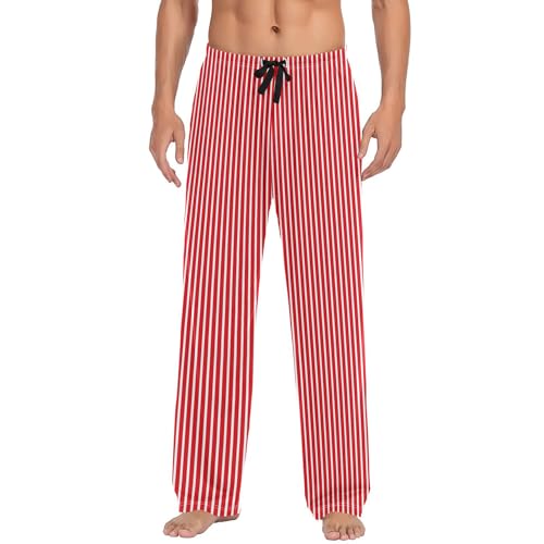 linqin Men's Pajama Pant Comfy Soft Lounge Sleep Pants Colorful Psychedelic Funny Cats Pajama Bottoms