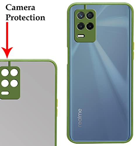 Image of Jkobi Plastic Back Cover for Realme 8 5G, Clear Light Green