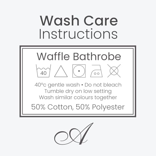 Allure Bath Fashions Unisex Bathrobe Lightweight Textured Waffle Robe - Soft Hotel Spa Dressing Gown, Kimono (Large/Extra Large, White) - Image 8