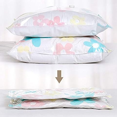 6 Pack Extra Jumbo Vacuum Storage Bags - 52"x47"in (130x120cm) Cover