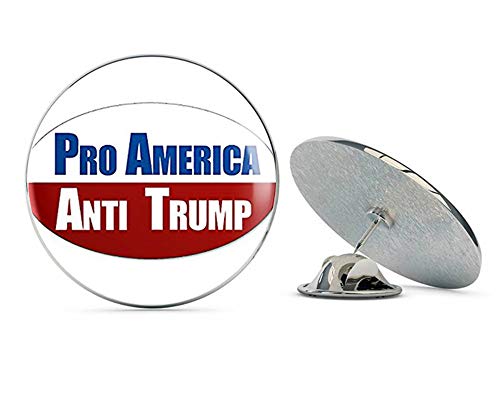 Oval PRO America Anti Trump (not My Resist ic) Metal 0.75