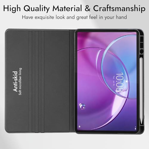 Image of Robustrion Case for Lenovo Idea Tab Pro 2nd Gen 13 inch Cover Case with [Pencil Holder], Folio Flip Cover for Lenovo Idea Tab Pro 2nd Gen Cover 13 inch [Auto Sleep Wake Support] - Ocean Black