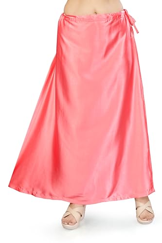 Image of Madhu Fashion Women's Satin Saree Petticoat Saree Underskirt