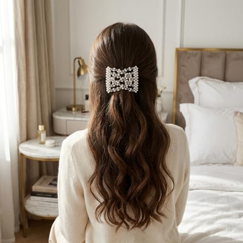 Lovef Peine Accesorio para Cabello Blanco miniatura 4