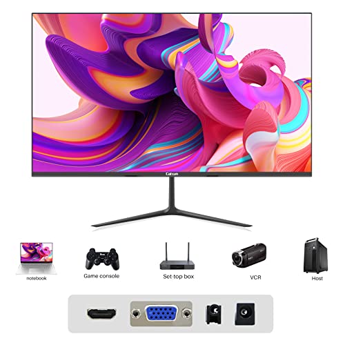 Caixun 24 Zoll Monitor Full HD - Computer Monitor 75Hz, PC Bildschirm mit HDIM VGA Anschlüsse, Integrierte Lautsprecher Eye Care Monitor für Home Office (HDMI-Kabel enthalten) – Bild 7