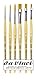 Davinci GH303 Junior Synthetics Malerpinsel, rund Serie 303, Größe, 1, 4, 8. und Davinci GH304 Junior Synthetics Malerpinsel, flach Serie 304,Größe 4,6,10