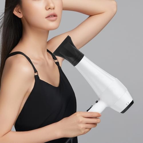 DOITOOL 3 Stück Schwarz Nicht Allgemein Salon Haartrockner Ersatzdüse Kunststoff schmal Konzentrator Haartrockner Breite Ersatzdüse, Düse für Haartrockner, 4,5 cm