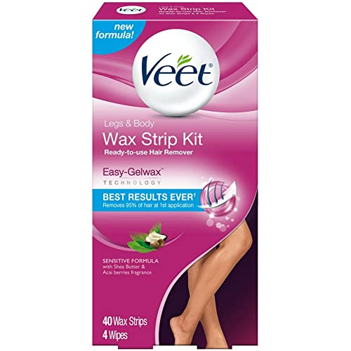 Veet Ready To Use Wax Strip Kit 40's (Legs And Body) by Veet