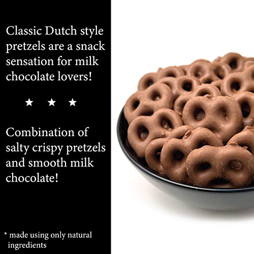 Liberty Bell Real Milk Chocolate Covered Mini Pretzels, 40 Ounce Tube #TOP1