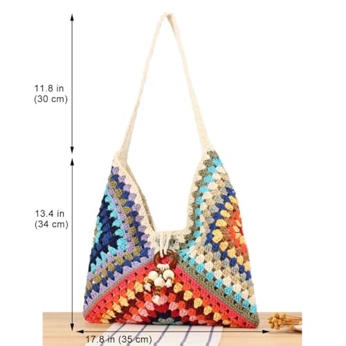 Bolso Hobo de Crochet para Mujer Verano Playa miniatura 5