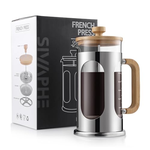 Sivaphe 34 oz French Press Coffee Maker No-Plastic