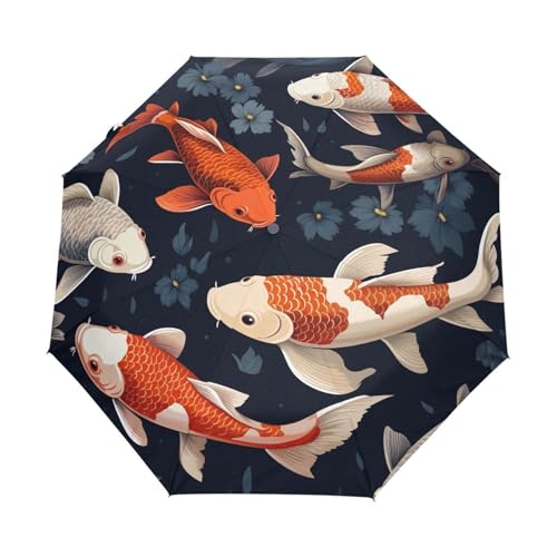 Parapluie compact Koi Fish GAIREG automatique pour sac à dos
