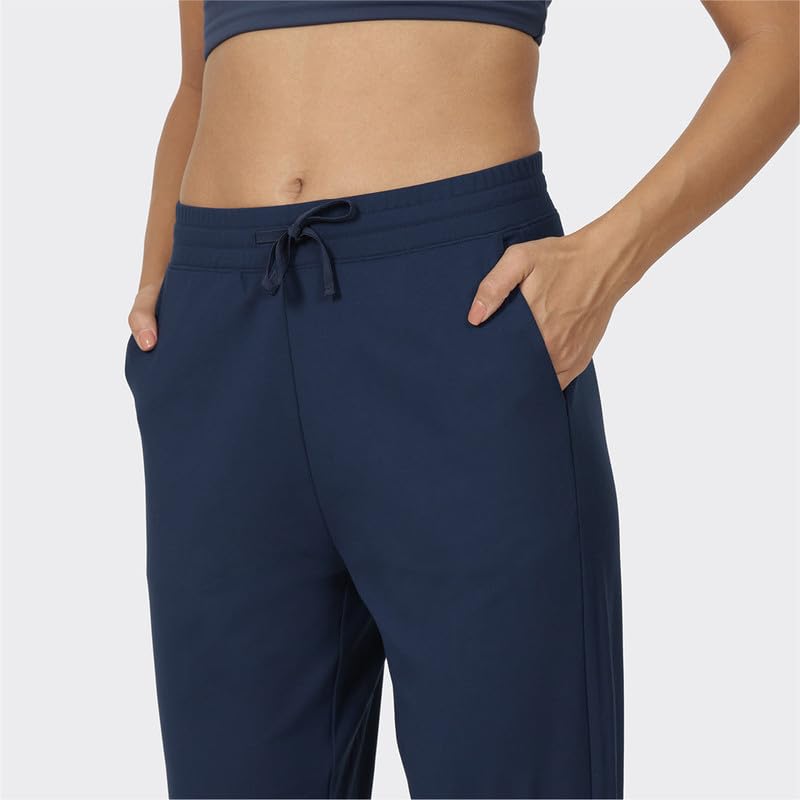 Image of BlissClub Women Mid Rise Tapered Casual Pants