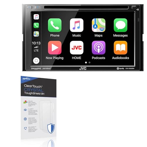 BoxWave Screen Protector Compatible with JVC KW-V950BW - ClearTouch Crystal ToughShield 9H (2-Pack), Clear 9H Tough Flexible Film Screen Protector