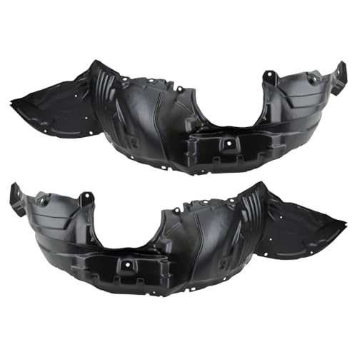Image of TRQ Front Driver and Passenger Side Inner Fender Liner Set Compatible with 2010-2013 Mazda 3