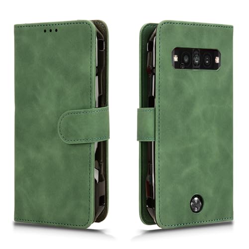 TORQUE G06 KYG03 �p �X�}�z PU���U�[�J�o�[ �蒠�^ �}�O�l�b�g �x���g ������� �S�ʕی� ������G�� �V���v�� (�O���[��)