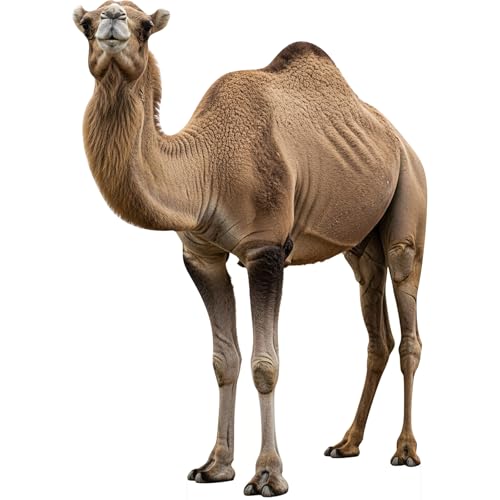 Image of Nativity Camel 4FT Life Size Cardboard Cutout, Safari Theme | Christmas Nativity Scene Decoration Standup, Animal Photo Prop for Xmas, Holy Family Christian Party & VBS Supplies, 1 PC