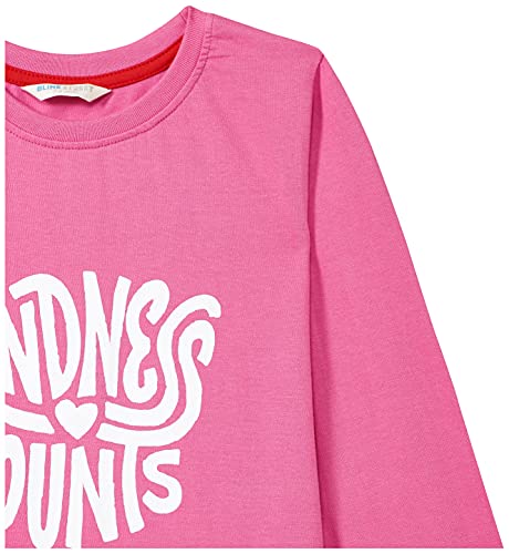 Image of Blink Street Girl's T-Shirt with Pyjama (BS-1326-27 Pink 5 /6Yr)