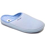  DrLuigi - Drluigi Gesundheitshausschuhe aus Frottee Damen , Blau (babyblau), 39 EU