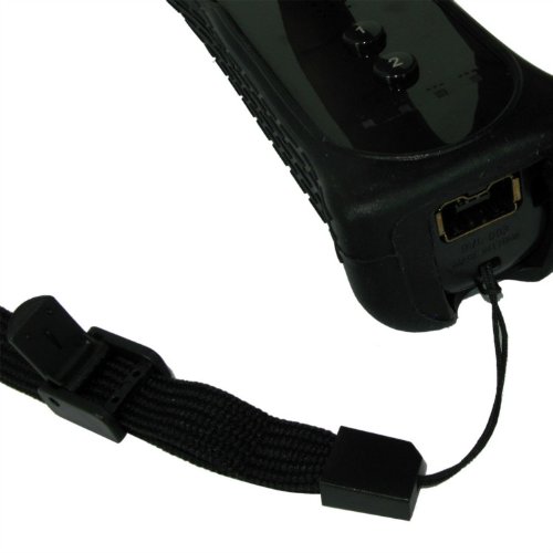 eForBuddy Remote Controller with Silicone Skin Case for Nintendo Wii, Black