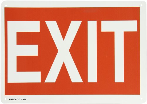 Panneau de signalisation Sortie rouge et blanc pour issue de secours