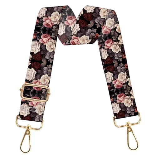 Image of Purse Strap Crossbody Shoulder Canvas Straps 1.5 inch Wide Replacement Adjustable Aesthetic Cute for Women Girls Bag