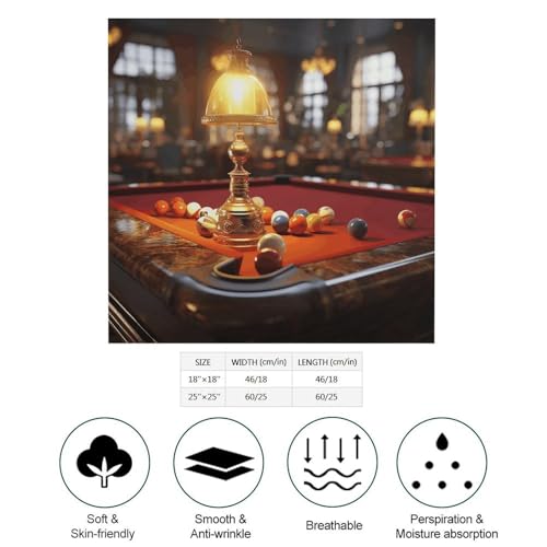 Billiards Head Scarf Like Silk Scarf Lightweight Fashion Satin Hair Bandanas for Women Boho Headscarf Hair Wrap Bandana Headband Handkerchief Silk Scarves for Bag Purse Neck 25 Inch2