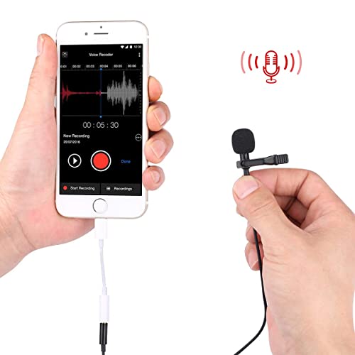 Lavalier Mikrofon für Smartphone, Mini Omnidirectional Kondensator-Mikrofon für iPhone & Android mikrofon Smartphone… - Image 3