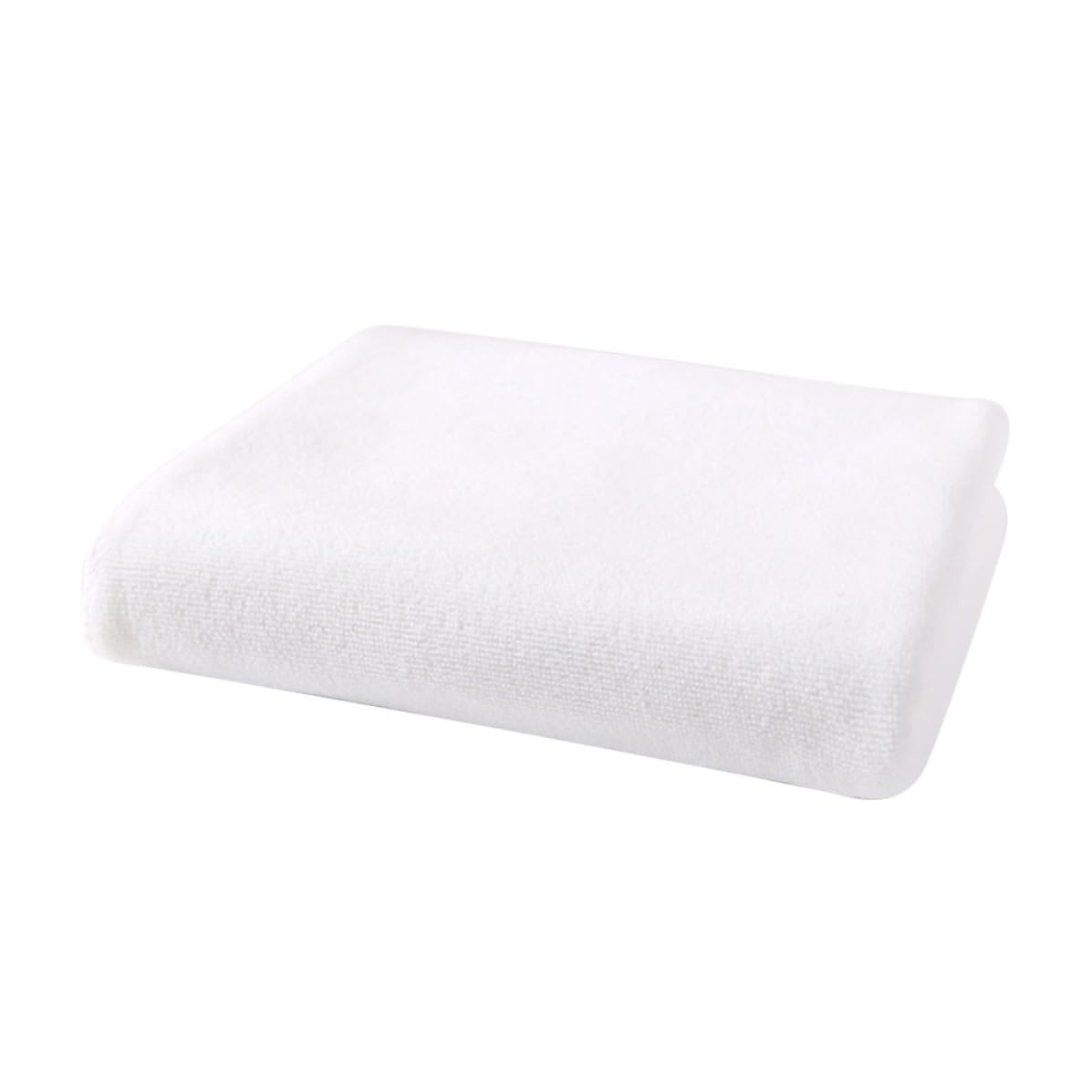 HOMSFOU 70x140cm Microfiber Bath Towel Quick Dry Soft Absorbent White Shower Towel for Swimming and Camping Lightweight Sturdy