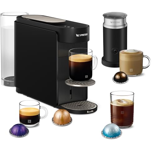 Nespresso Vertuo Up Coffee Machine With Milk Frother Ink Black