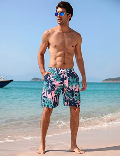 Image of BOJIN Mens Swim Trunks 9 inch Quick Dry Stretch Swim Shorts Mesh Lining Bathing Suits Swimwear Beach Shorts with Pockets