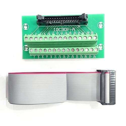 Bornier IDC 30 broches avec câble plat 2.54mm pour interface PLC CNC MCU
