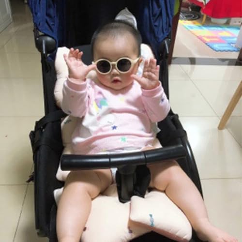 One to four years old Baby Silical Gel Glasses UV400 Protection Polarized Strap Baby Girl Flexible Sunglasses with Free Silicone Rope,C6 Free Rope,0,24 Month D9013
