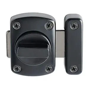 Alise Rotate Bolt Latch Gate Latches Safety Door Lock,MS220E-B Plating Black