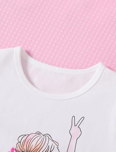 Image of Girls Summer Outfits Cute Sleeveless Top High Waisted Short Sets with Pockets Teen Girl Clothes Size 6-14 T