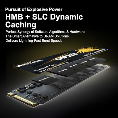 M.2 2280 NVMe SSD 2TB PCIe Gen 4, Up to 7350MB/s, SLC Cache & HMB, PS5/PC/Laptop Upgrade, Tailored for Gamers, Video Editors, High-End Creators, and AI Developers Demanding Blazing-Fast Speed GM988 - Image 4
