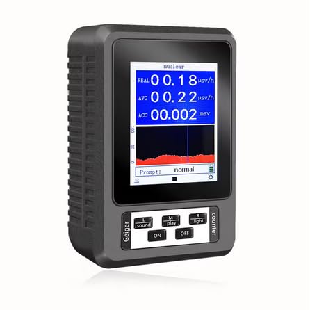 Détecteur de Radiation Nucléaire Portable, Écran LCD 2,8 Pouces, Compteur Geiger Numérique, Mesure Automatique en Temps Réel