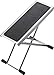 K&M Konig & Meyer 14670.014.11 Footrest - 6 Positions Sturdy Non-Skid Rubber Foot Pad for Classical, Acoustic, Electric Guitarists - Professional Grade for Musicians - German Made - Nickel Finish