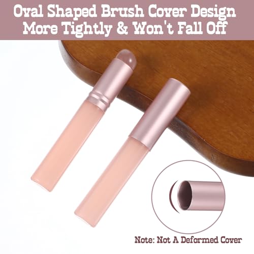 2 Stück Lippen Pinsel Lip Brush Lippenbalsam Applikator Lippenpinsel Lippenmaske Lippenmasken Rundkopf Lippenstiftpinsel, Lippenapplikator, Tragbarer Lippen Brush, Mit Abdeckung Wiederverwendbarer