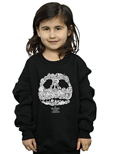 Disney Girls Nightmare Before Christmas Jack Skellington Jack-O-Lanterns Sweatshirt Black 5-6 Years