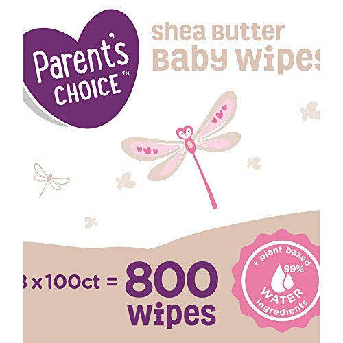 Pack Of 3 - Parent's Choice Shea Butter Baby Wipes, 8 Packs Of 100 (800 Count) #TOP2