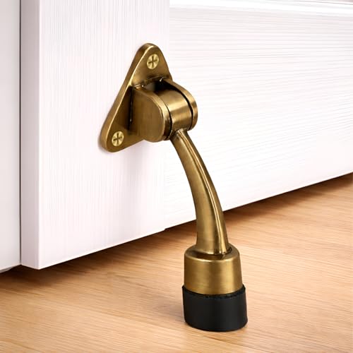 Image of Volo Antique Stylish Door Stopper with Screws for Home, Offices, Kitchen and Hotels for Door organistion Color: Antique
