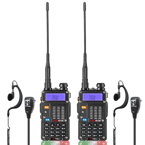 ☑️ Nuovo modello: Il nuovo modello TECHSIDE si differisce dagli altri a partire dalla potenza sviluppata e qualità audio in ricezione/trasmissione. E' stato migliorato SQ per eliminare le interferenze. E' dotato di un'antenna più lunga a maggiore portata per trasmettere con distanza maggiore rispetto a UV-5R. Inoltre ha un Display a 3 colori per garantire una migliore visibilità alla luce diretta del sole.