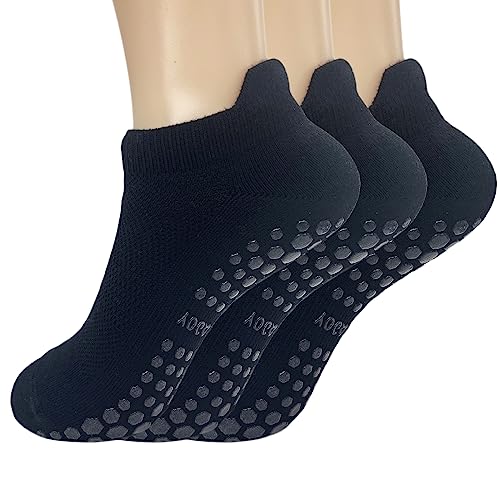 Image of LucFoxsy Pilates Socks for Women Non Slip Hospital Socks Yoga Socks for Women Barre Sticky Socks