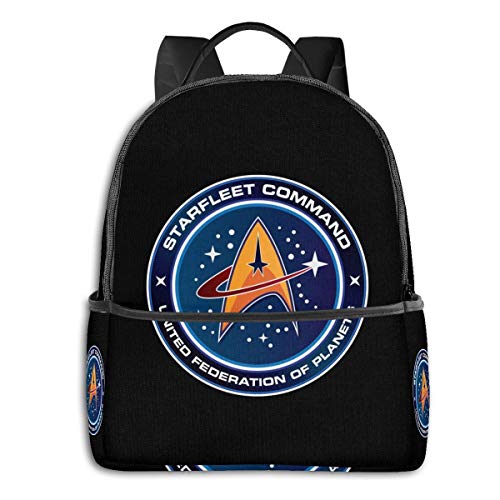 Star Trek Mochila escolar para hombres y mujeres  se adapta a una ligera bolsa de portátil