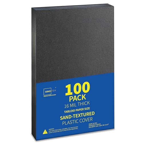 Image of Binditek 16 Mil Sand-Textured Binding Covers, 11 x 17 Inches, Navy, 100Pack