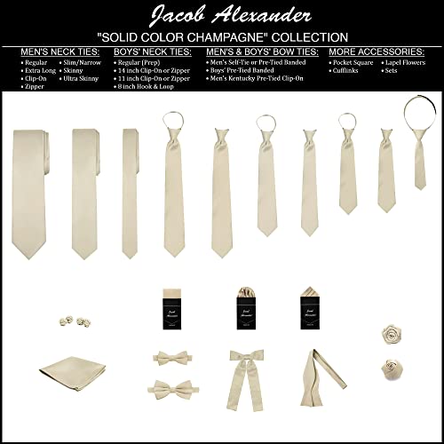 Image of Jacob Alexander Men's Pocket Square Solid Color Handkerchief