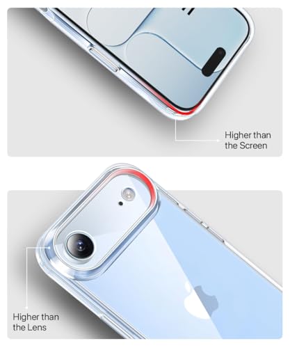 Image of WOW IMAGINE Crystal Clear Transparent Back Case Cover for iPhone 17 Air | Full Device & Camera Protection Shockproof TPU | Flexible Silicone Back Cover Case - Transparent